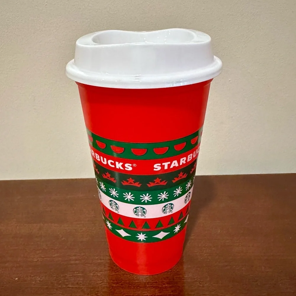 STARBUCKS HOLIDAY 2020 REUSABLE PLASTIC CUP